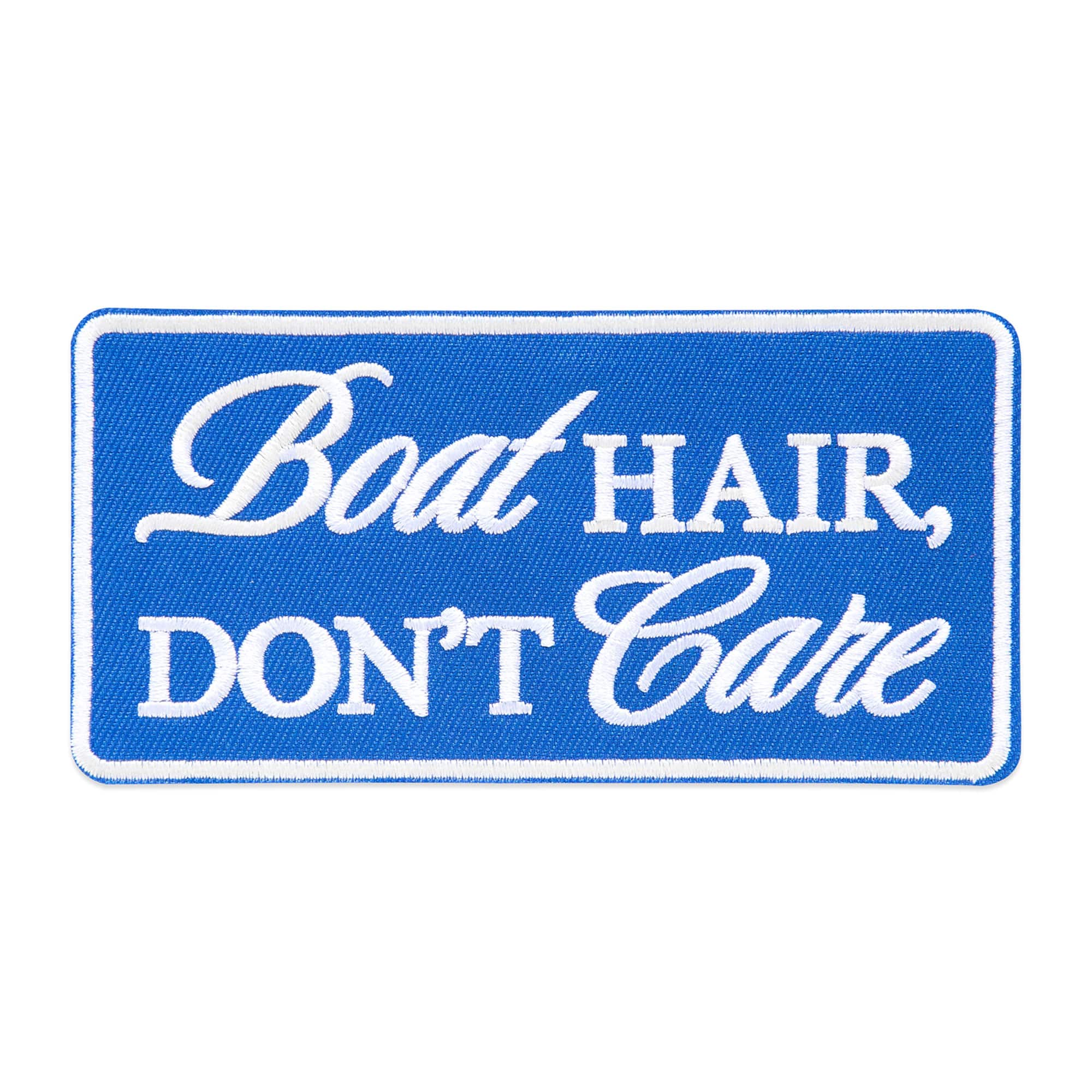 Summer Boat Hair Iron-On & Adhesive Embroidered Patch by Make Market®